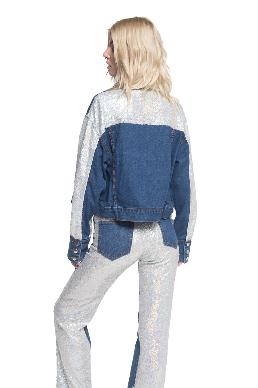 Mesh jean store jacket