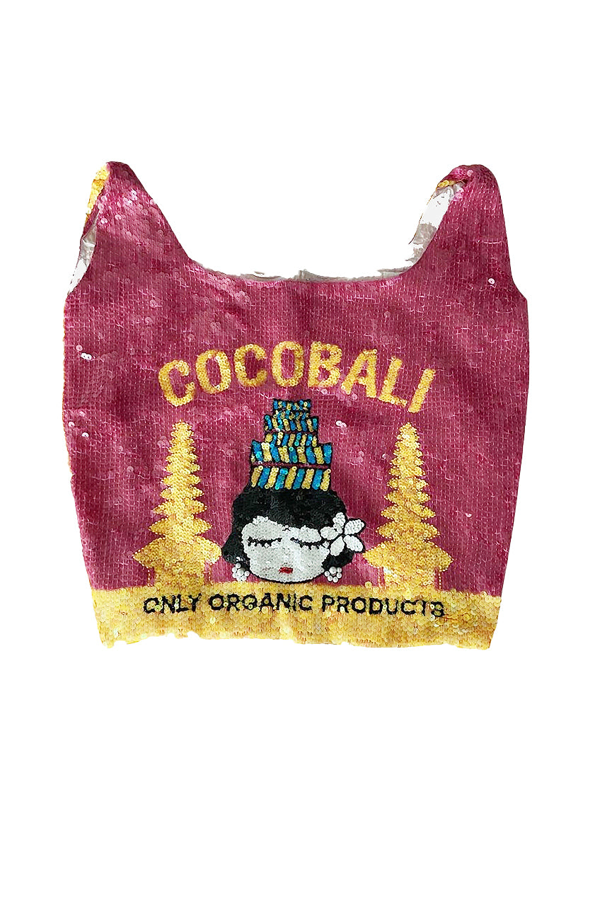 COCO BALI  Sequin Supermarket Bag - Pre Order
