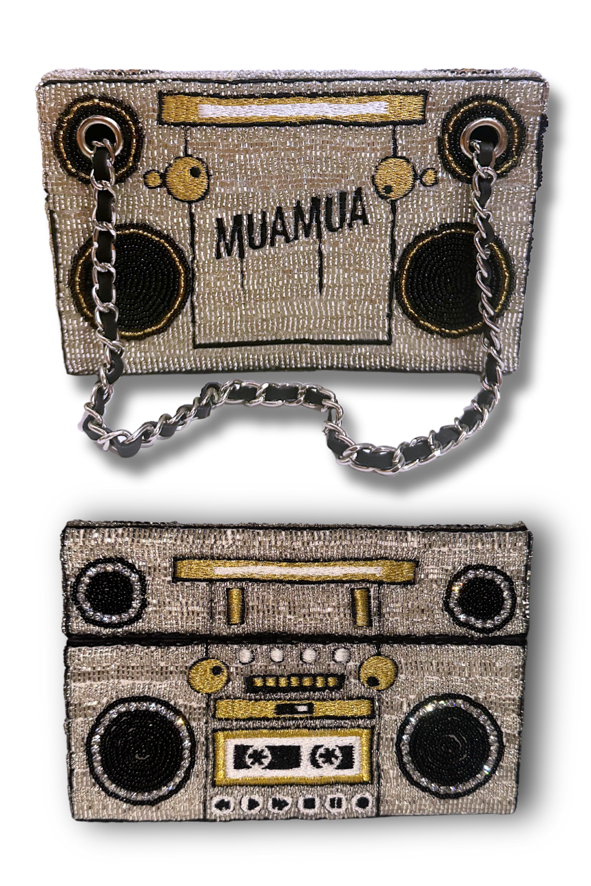 Beaded Boombox Clutch - Pre Order