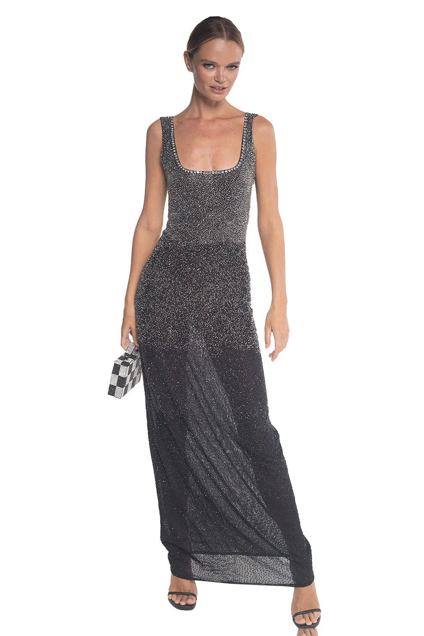 Starry Night Sequin Long Singlet Dress