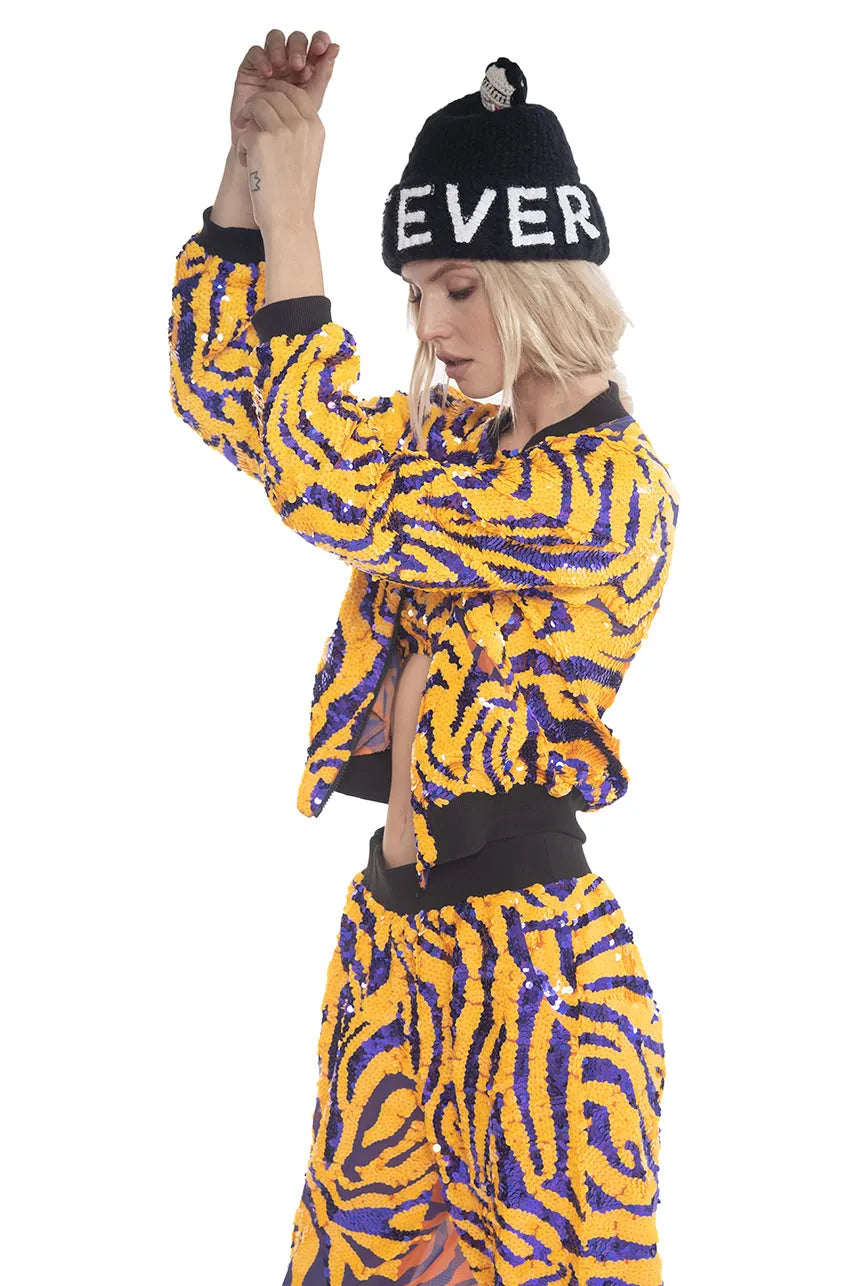 Tiger Sequin Runner Pants