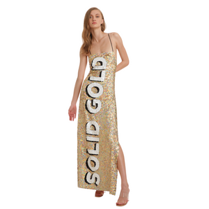 Solid Gold Beaded Singlet-Pre Order