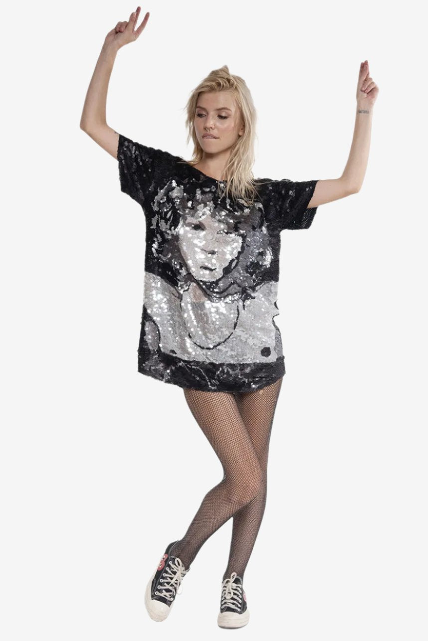 Jim Morrison Sequin Maxi Tee Dress