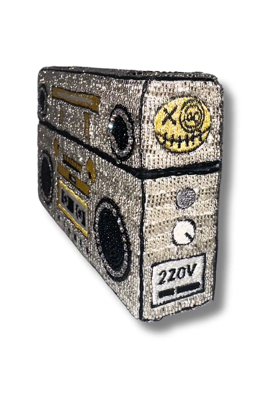 Beaded Boombox Clutch