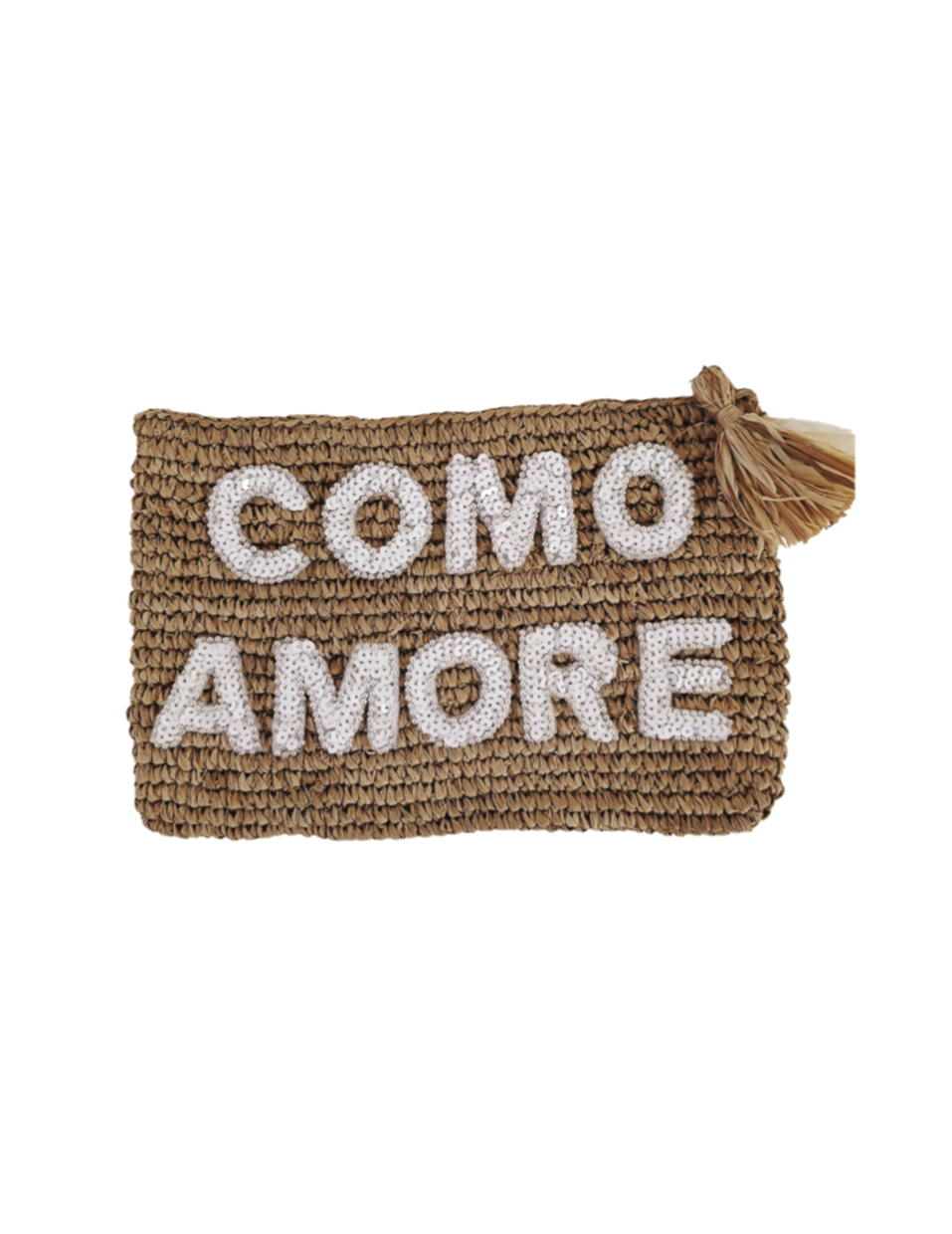 COMO AMORE RAFFIA POCHETTE