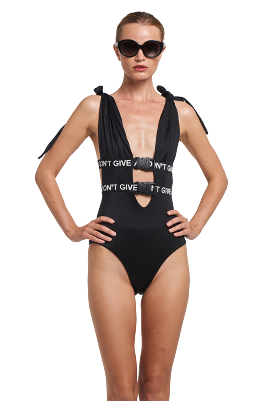 SWIMSUIT ONE PIECE FRONT BUCKLES