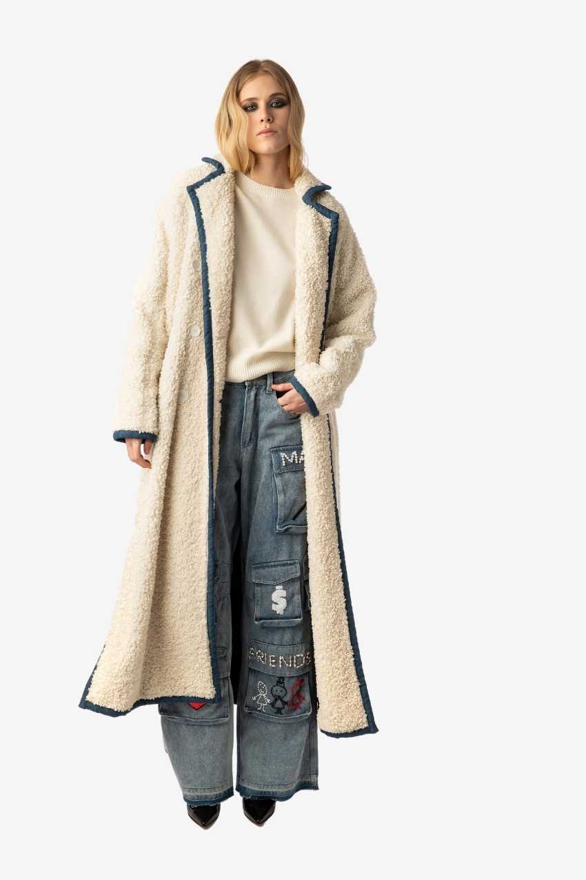 Being Me Is A Full Time Job Wool Long Coat