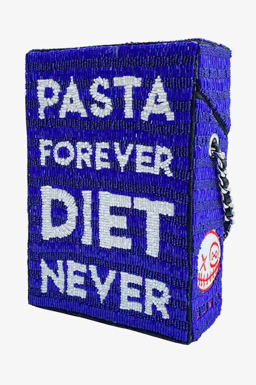 Big Box Crossbody Bag Pasta Forever Diet Never