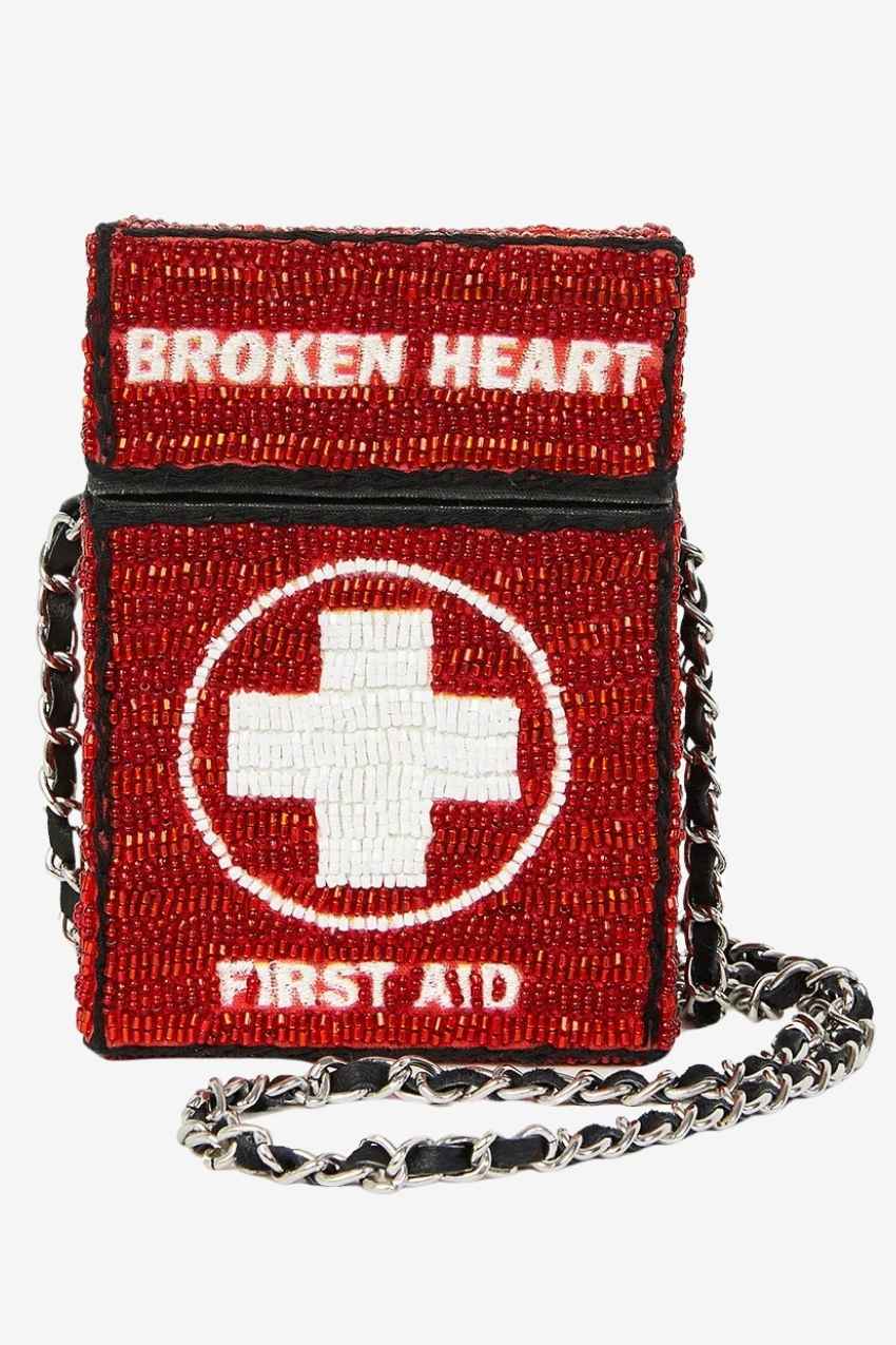 Broken Heart First Aid Medium Box Crossbody Bag