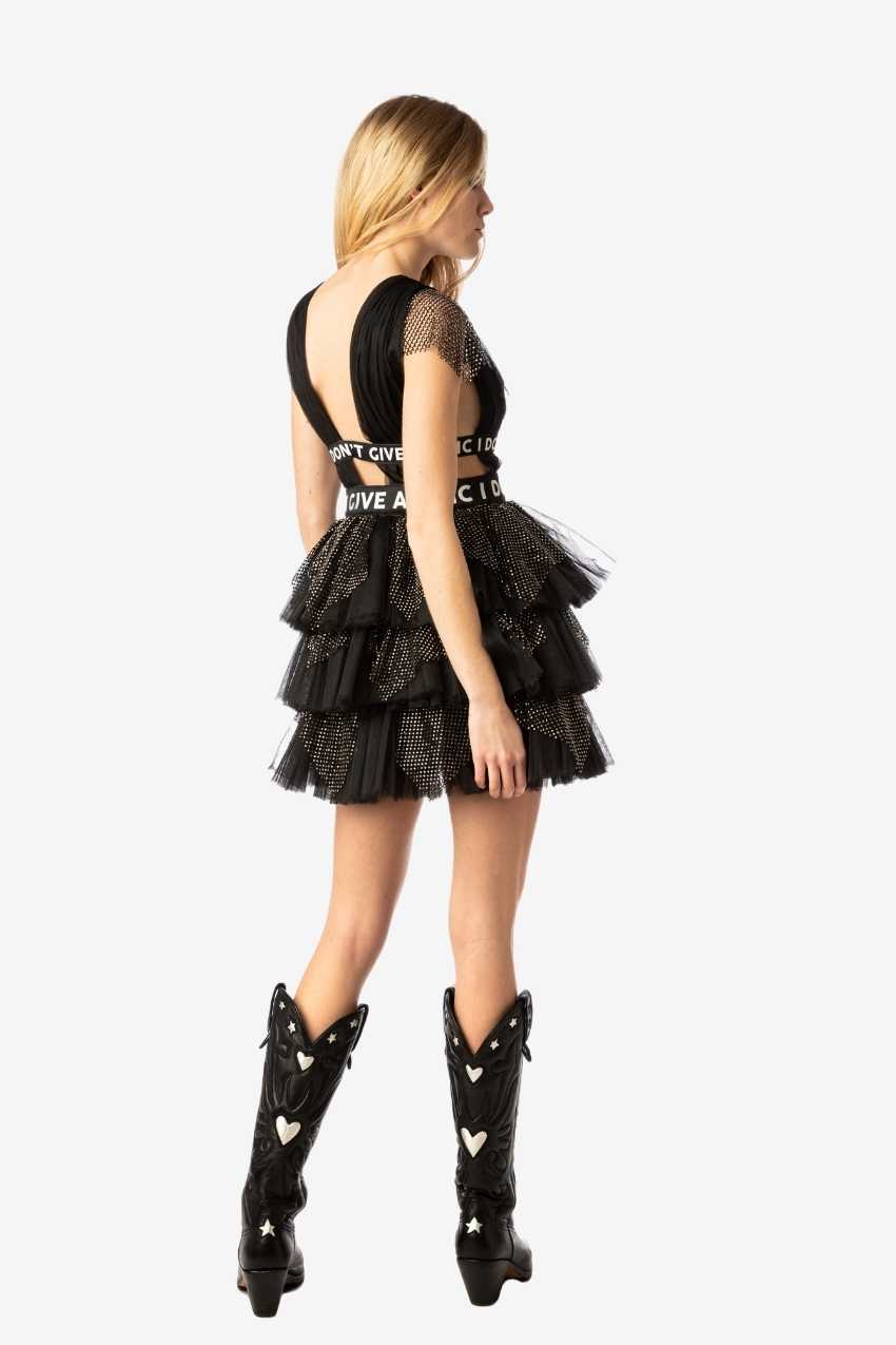 Crystal Mini Tulle Dress