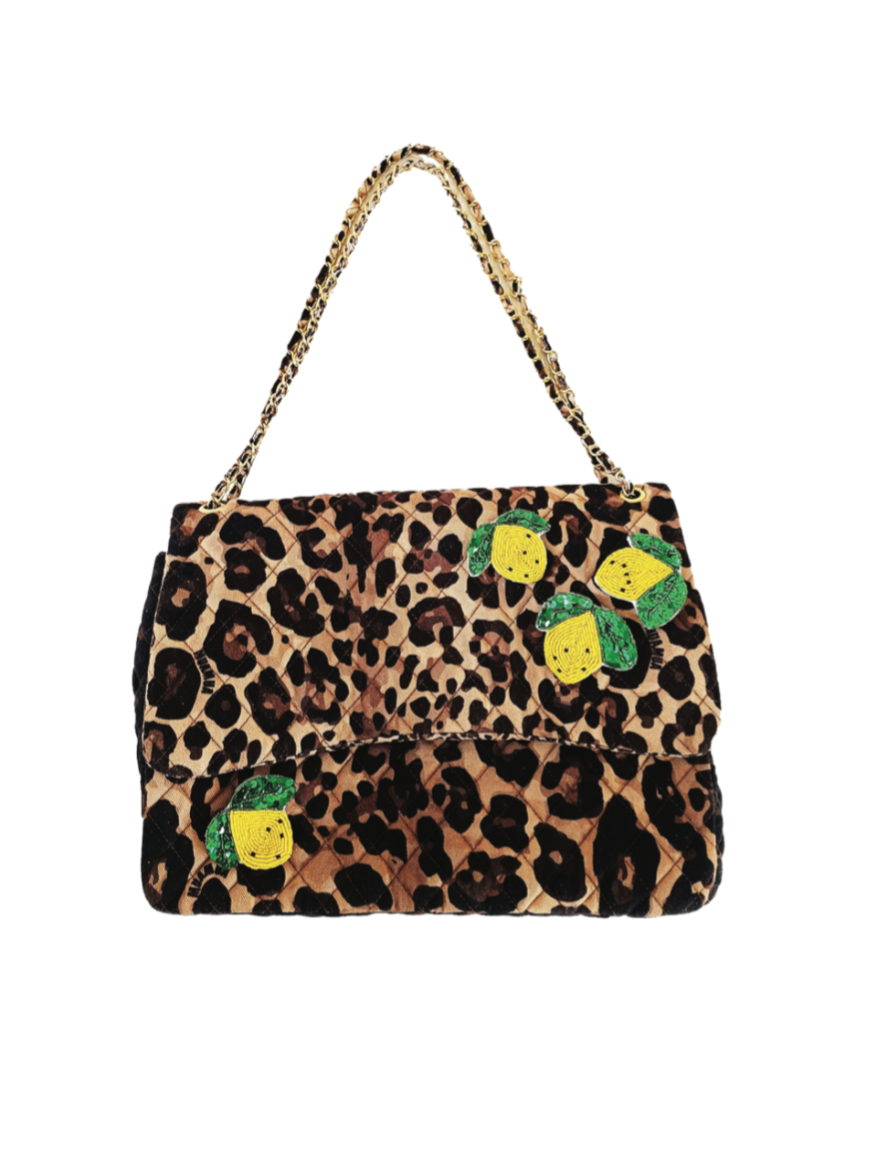 LEOPARD BIG TWILL SHOULDER BAG