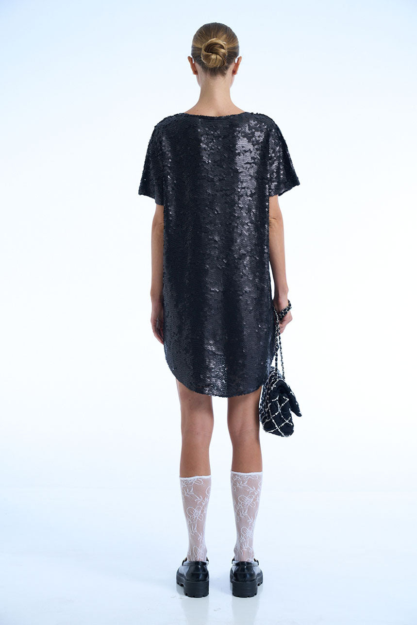 Being Me Is A Full Time Job Sequin Maxi Tee Dress