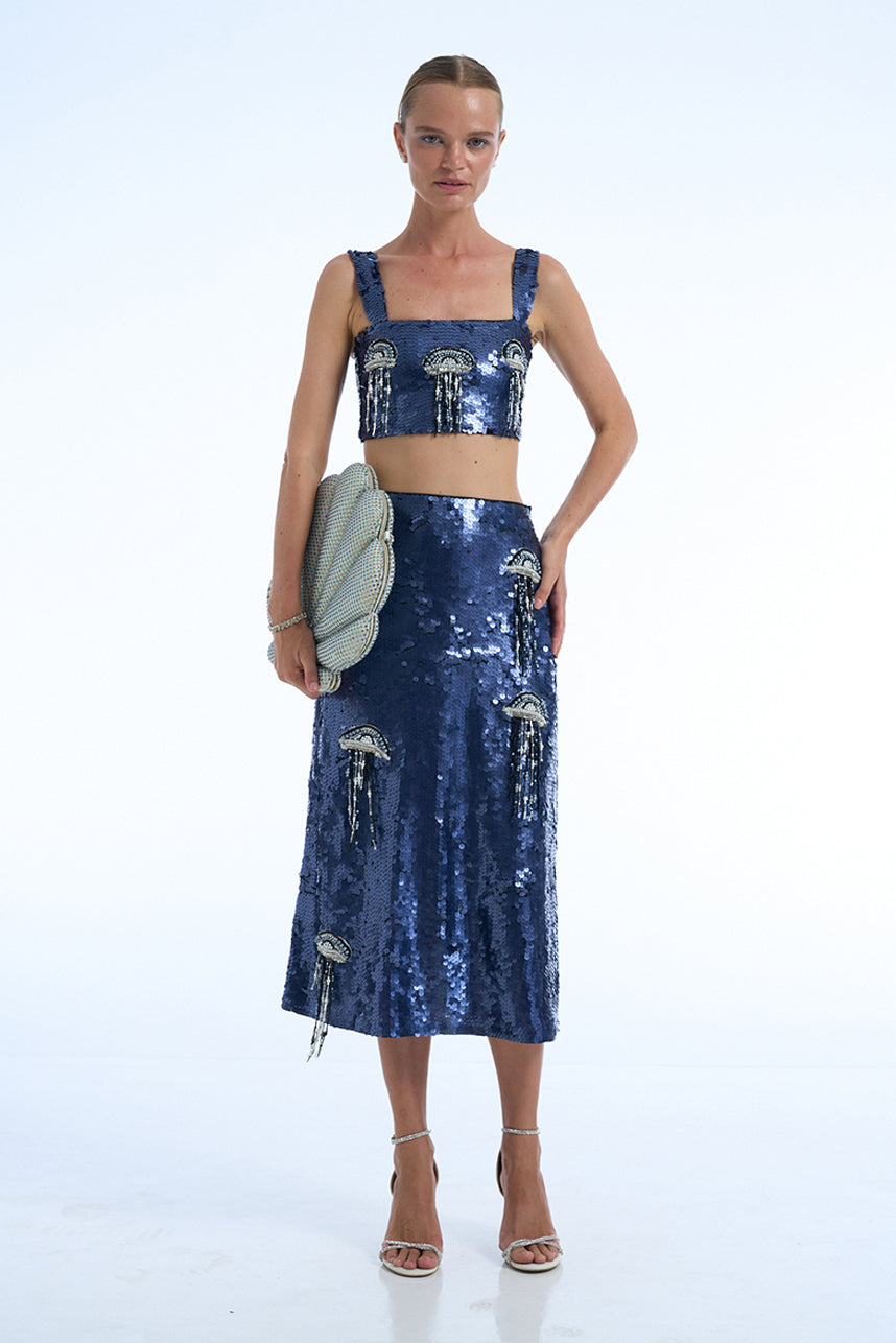 SEQUIN JELLYFISH TOP