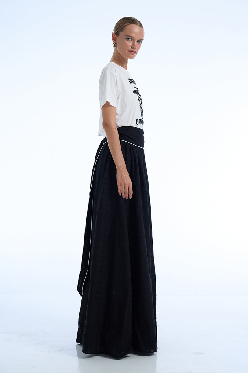 LIFE IS A BEACH COCO MERMAID CROPPED T-SHIRT