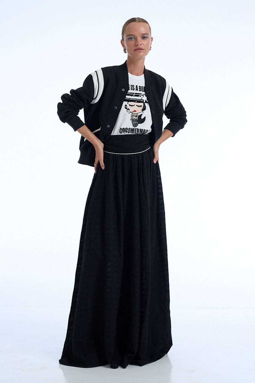 COTTON HENIE LONG SKIRT