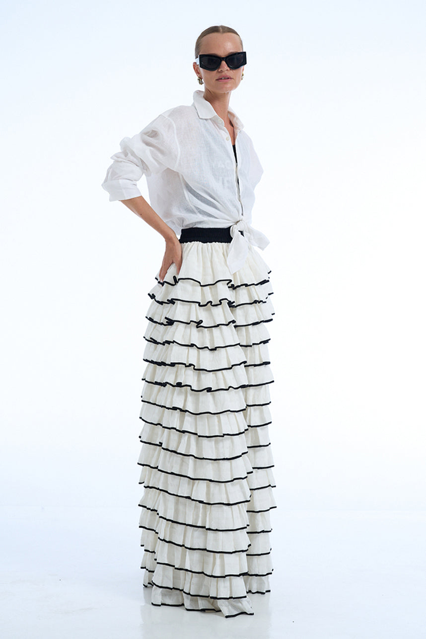 VACATION HELPS COCO MERMAID LINEN SHIRT