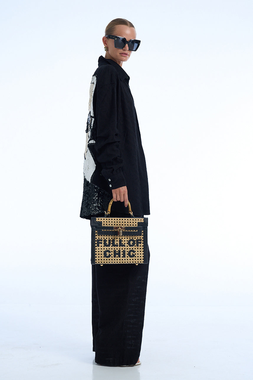 KARLETTO COTTON BIAS SHIRT AND PANTS SET