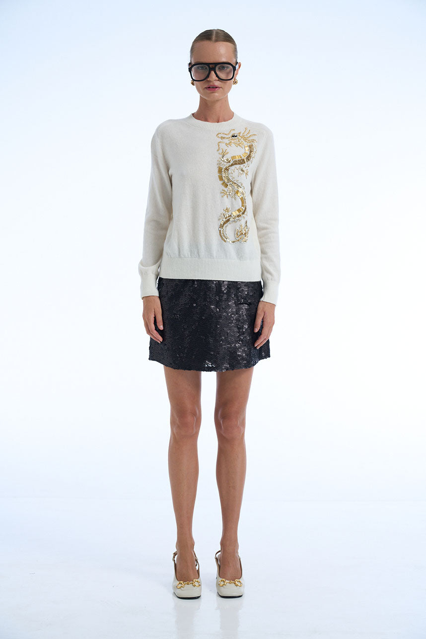 Gold Dragon Cashmere Jumper