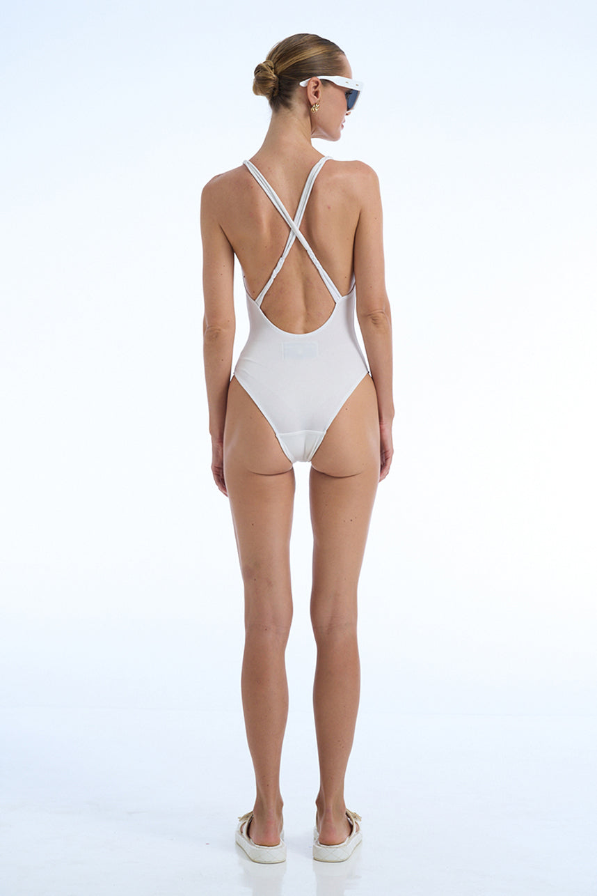 SPAGHETTI FOREVER DIET NEVER ONE PIECE SWIMSUIT