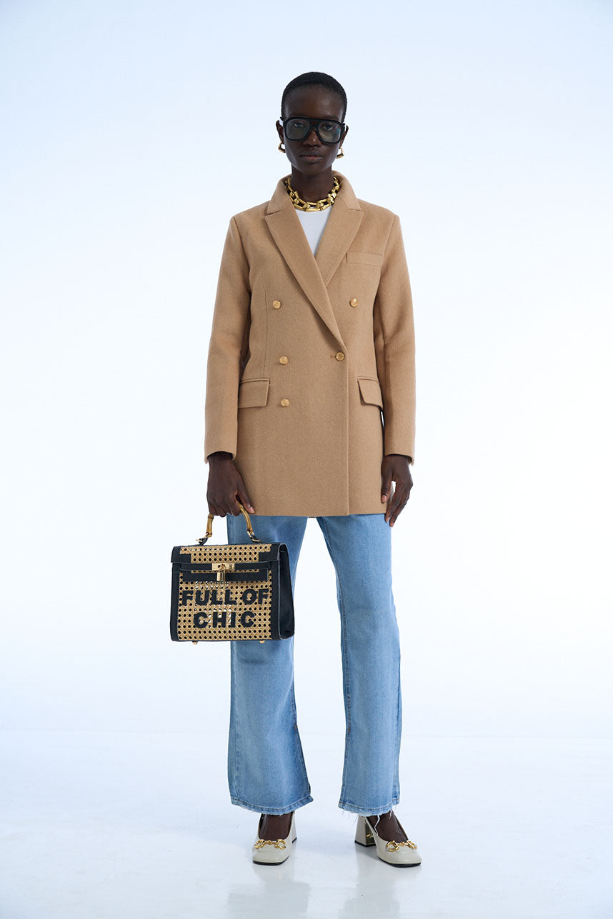 Existential Crisis Camel Wool Blazer