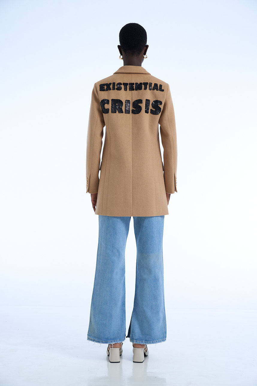 Existential Crisis Camel Wool Blazer