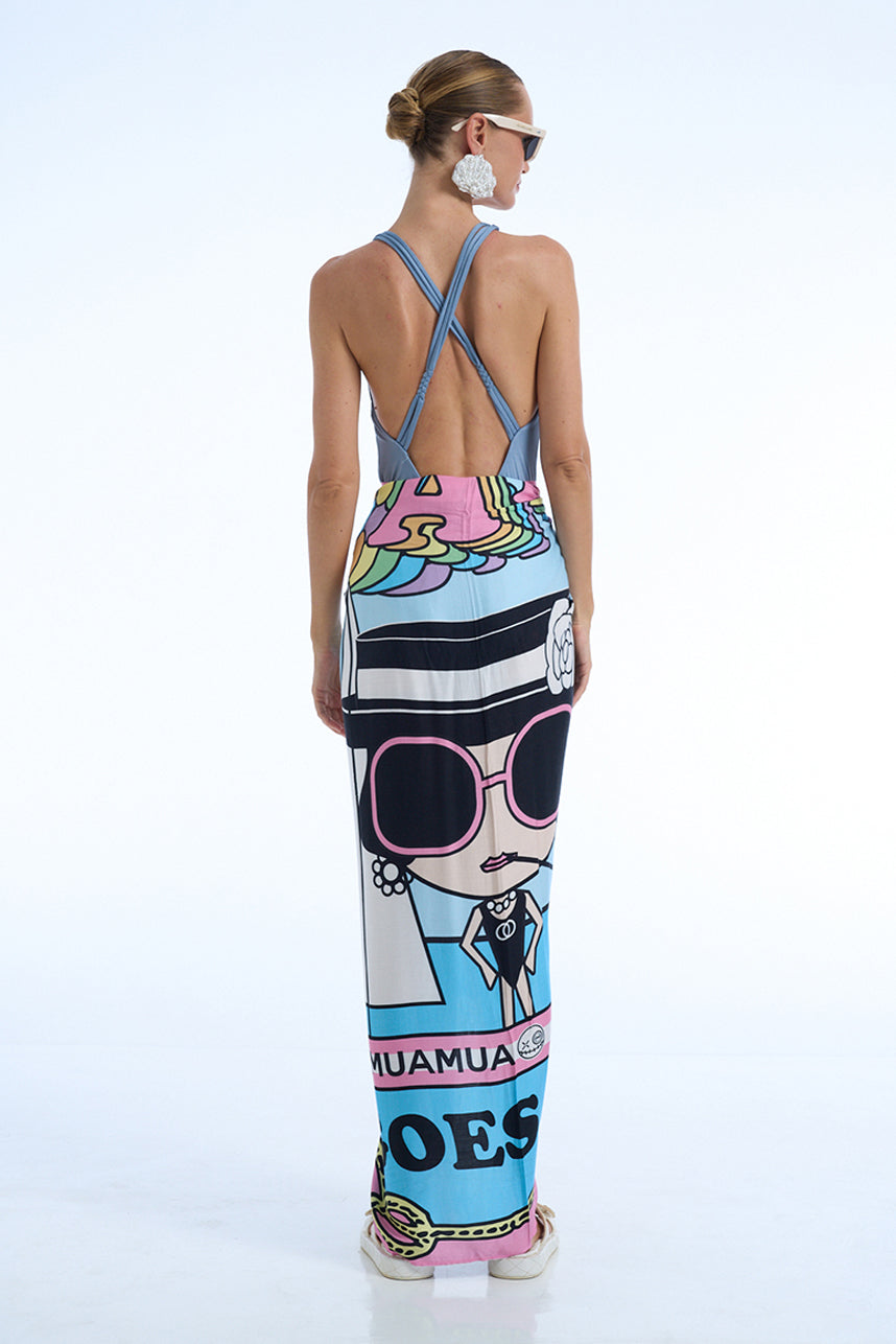 COCO CAPRI RAYON SATIN BATISTE SARONG