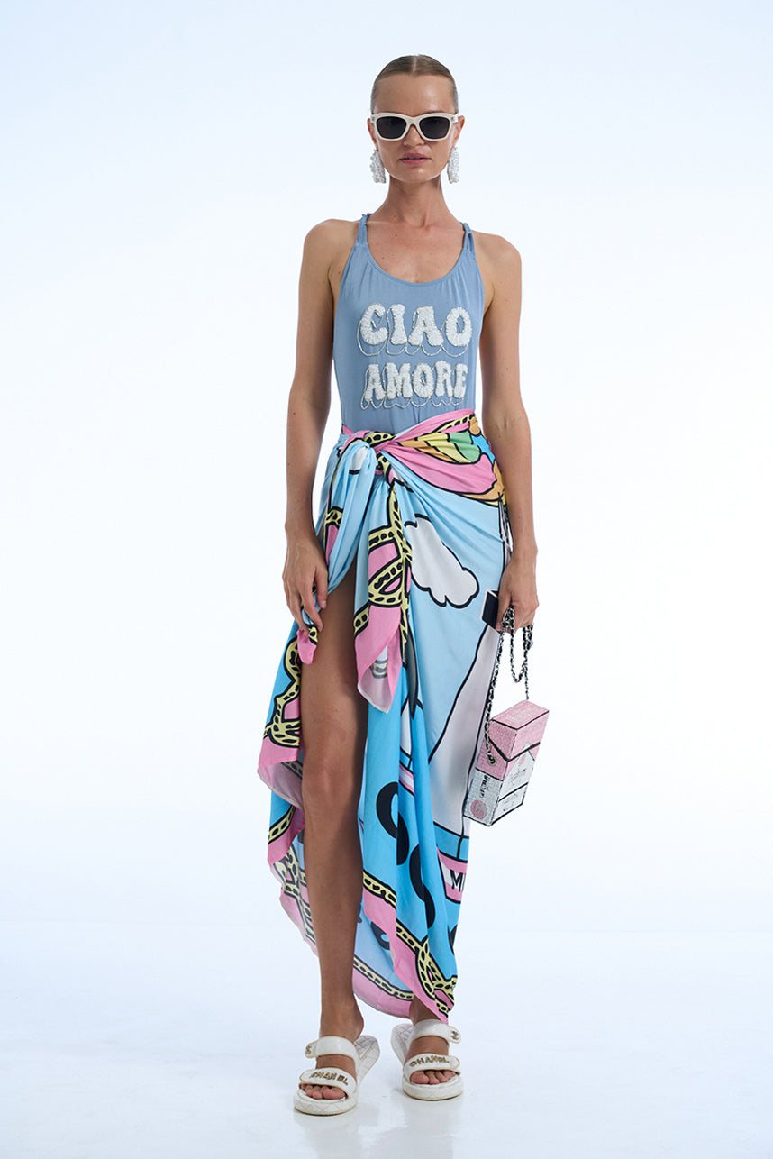 COCO CAPRI RAYON SATIN BATISTE SARONG