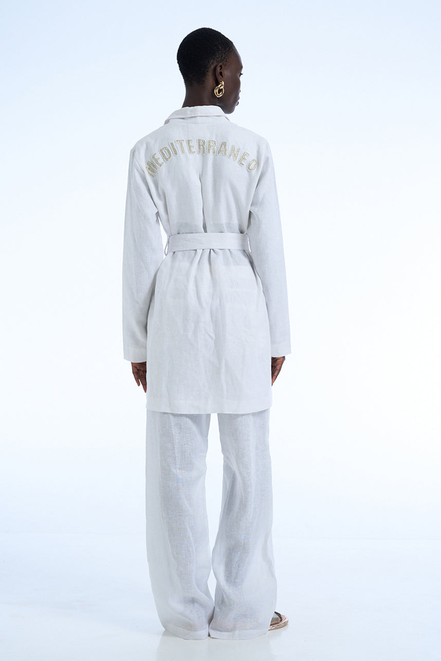 MEDITERRANEO LINEN PANTSUIT