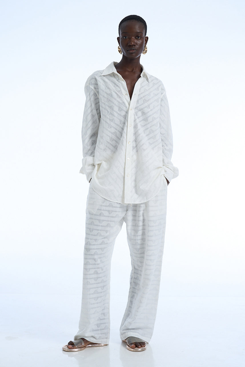 AMORE COTTON BIAS SHIRT AND PANTS SET