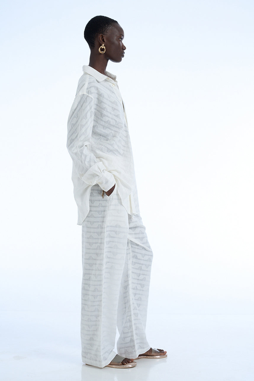 AMORE COTTON BIAS SHIRT AND PANTS SET