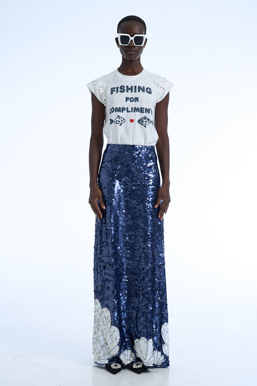 FISHING FOR COMPLIMENTS SAILOR ROPE T-SHIRT