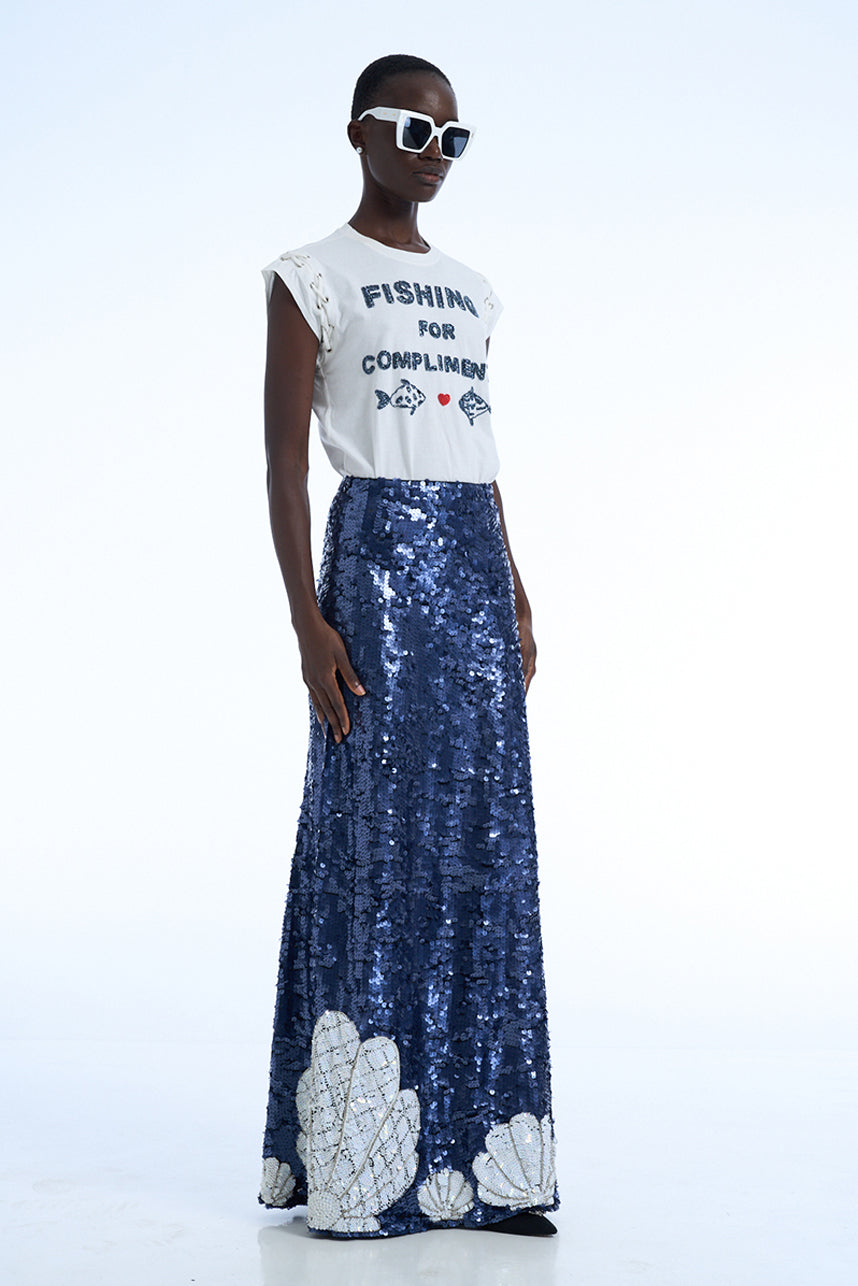 FISHING FOR COMPLIMENTS SAILOR ROPE T-SHIRT