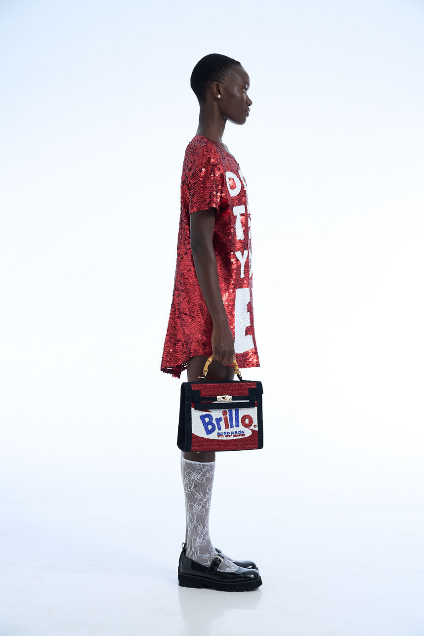 Dont Text Your Ex Sequin Maxi Tee Dress