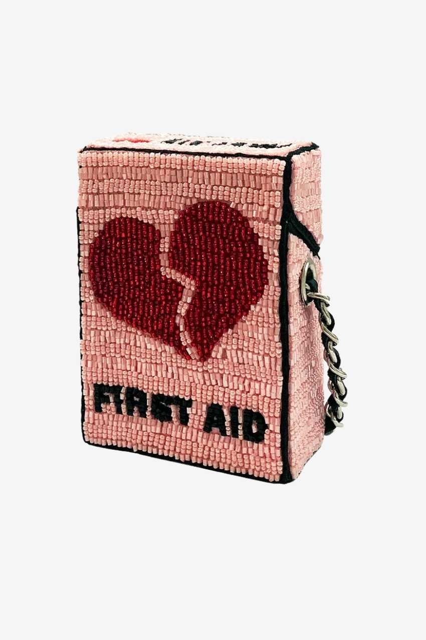 Mini Box Crossbody Bag " Broken Heart First Aid "