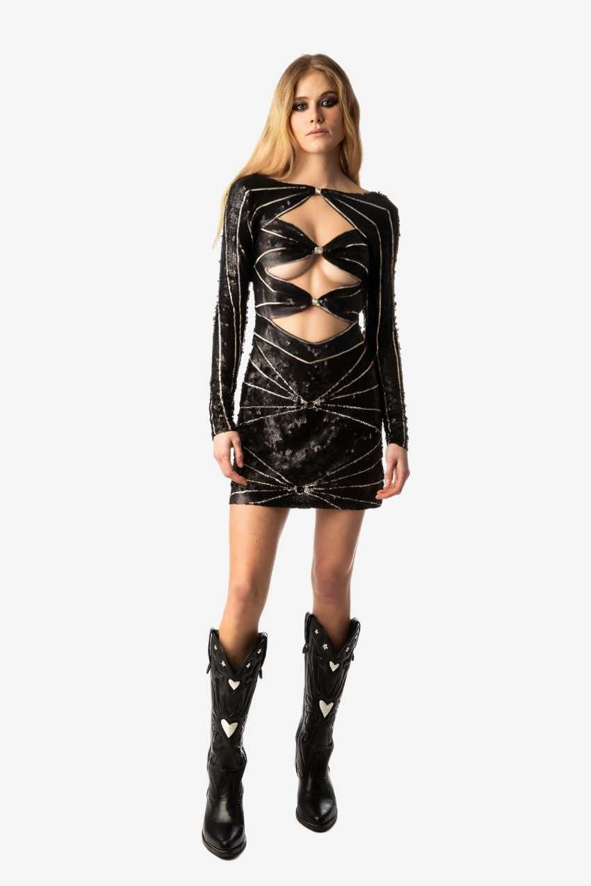 Radiant Bow-Tie Sequin Dress Radiant Bow-Tie Sequin Dress