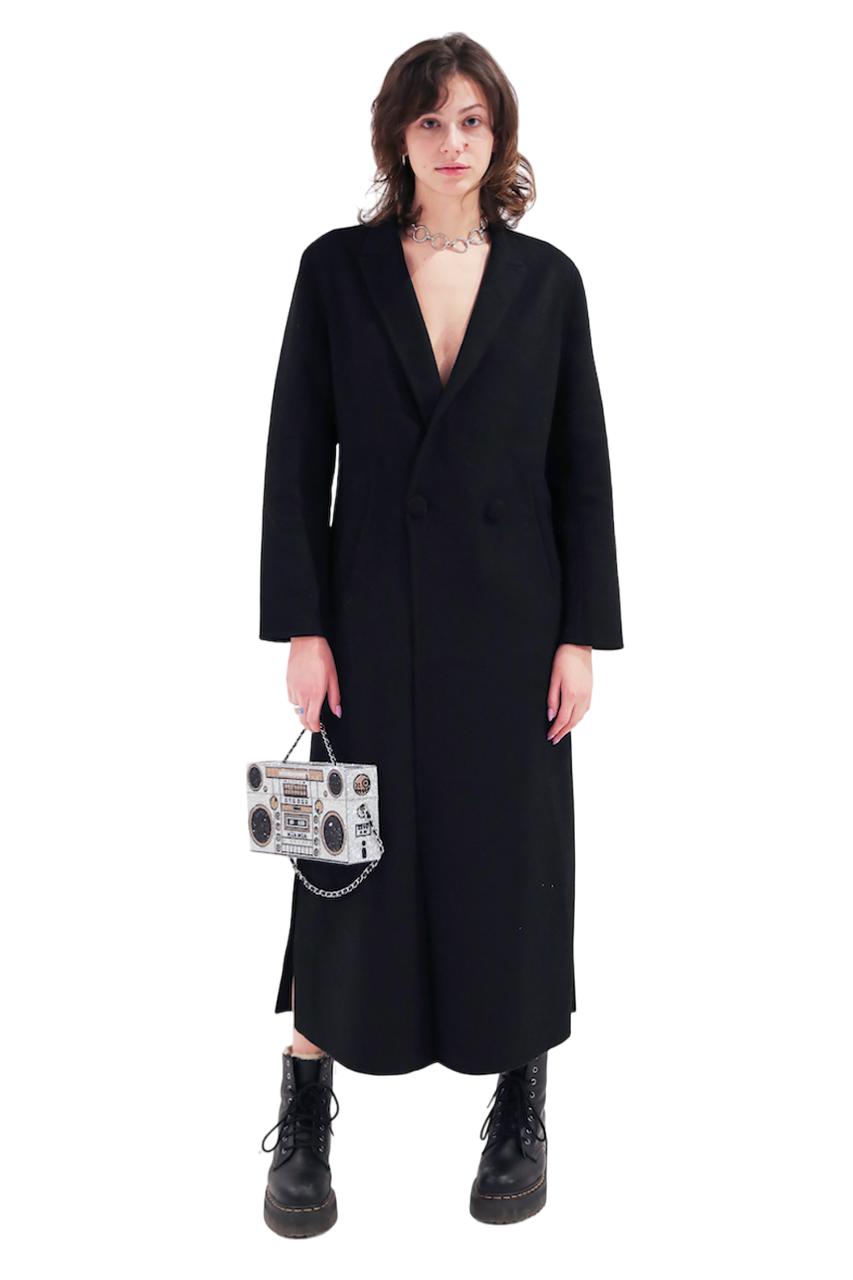 I AM NOT SURE WHAT I AM DOING OUT OF BED WOOL LONG COAT - Pre  Order