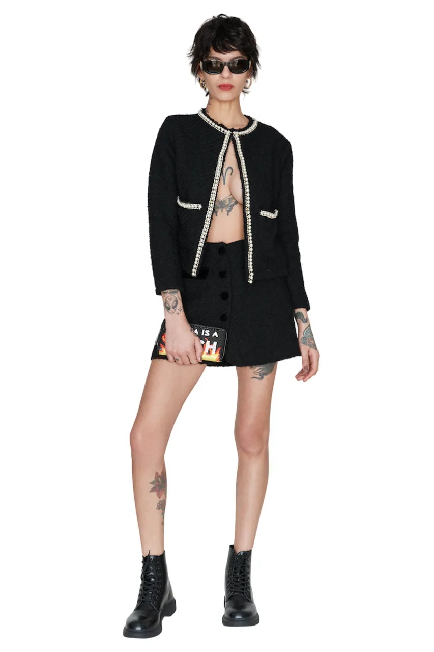 Too Glam To Give A Damn Tweed Jacket