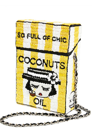So Full Of Chic Coconut oil Medium Box Crossbody Bag - Pre Order