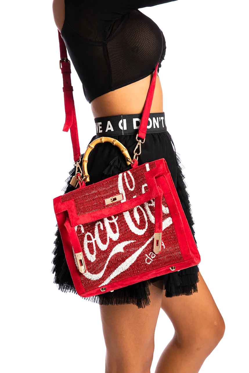 Beaded Art Birkin Coco Cola