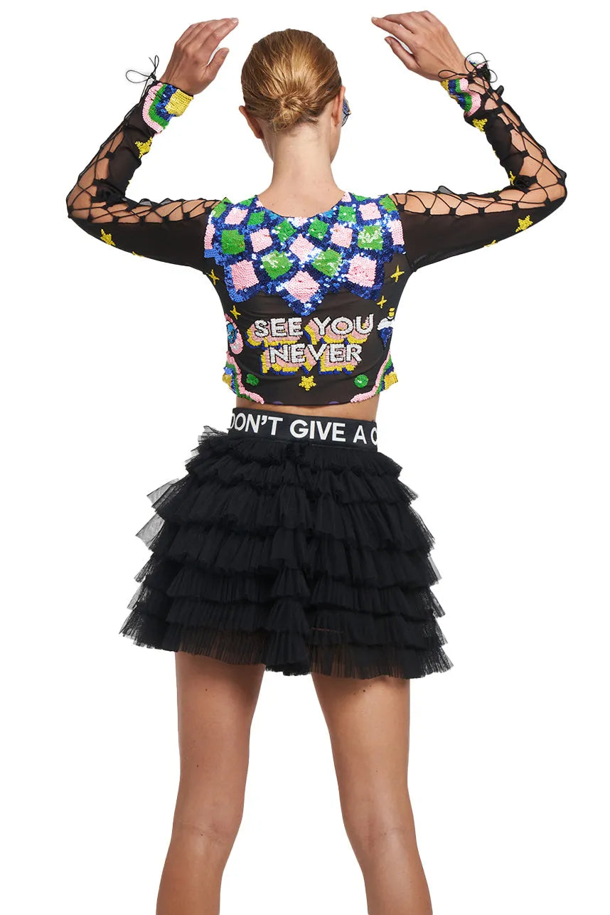 Mua Mua Rocks Mandala Crop Top