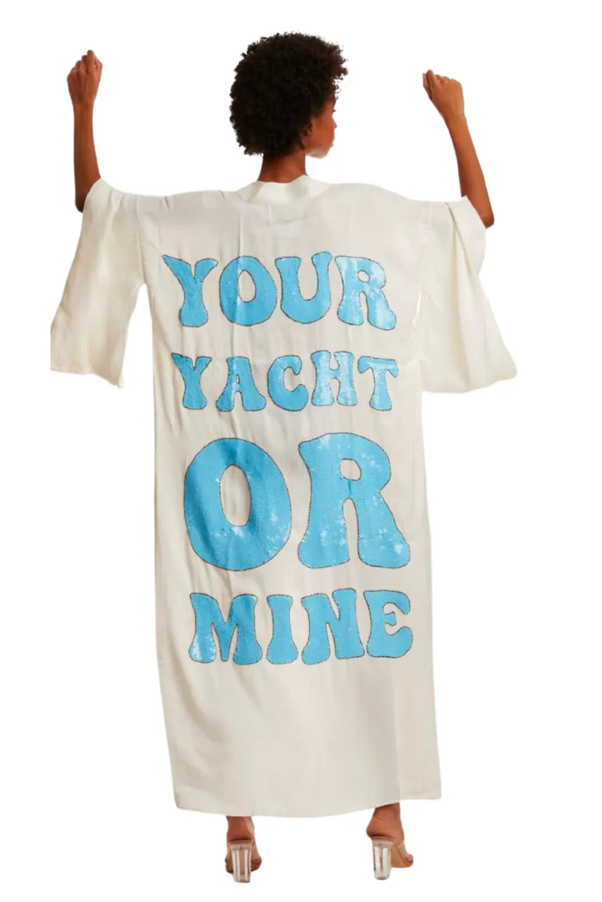 Your Yacht Or Mine Kimono