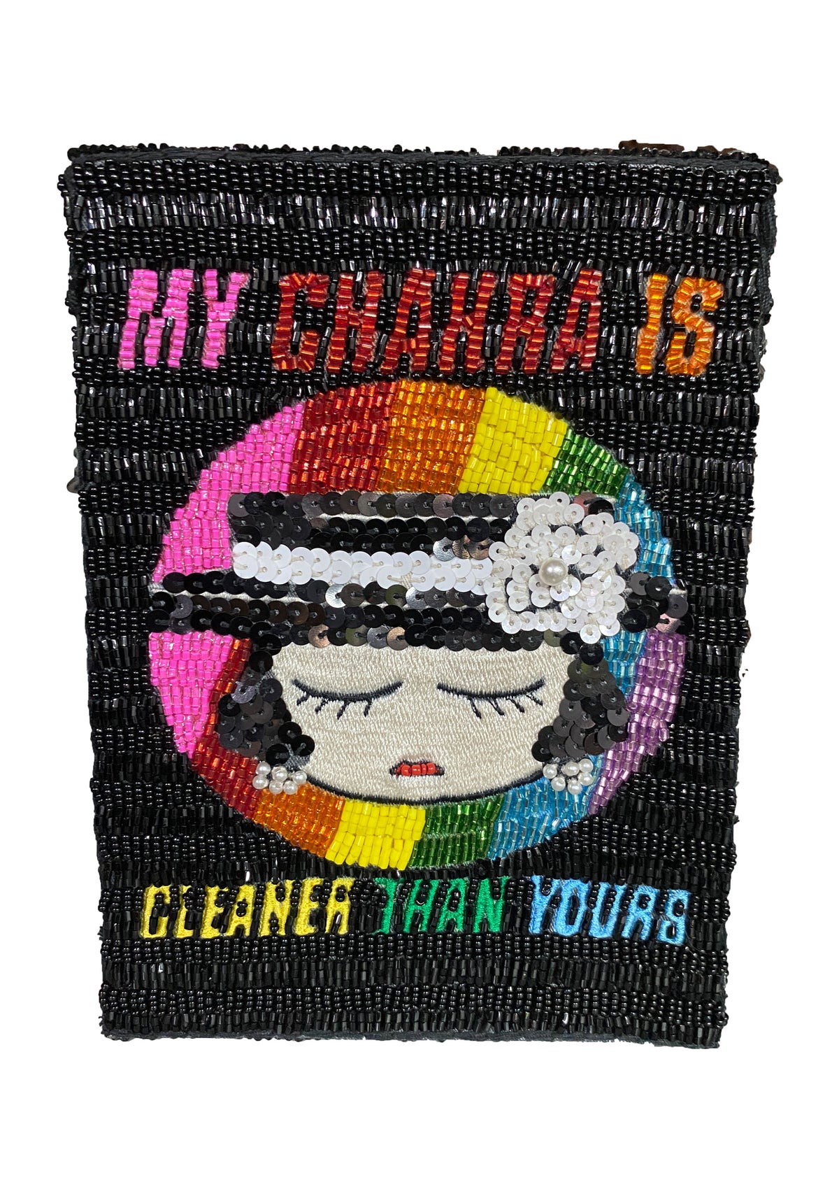 DASH CLEANS YOUR CHAKRA  BIG BOX CROSSBODY BAG