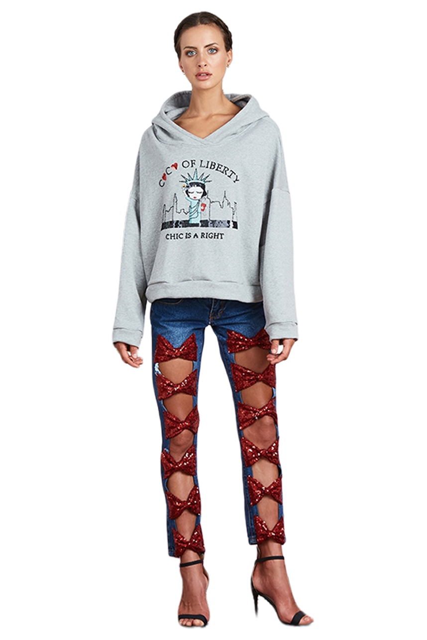 Coco Liberty Cropped Hoodie Jumper