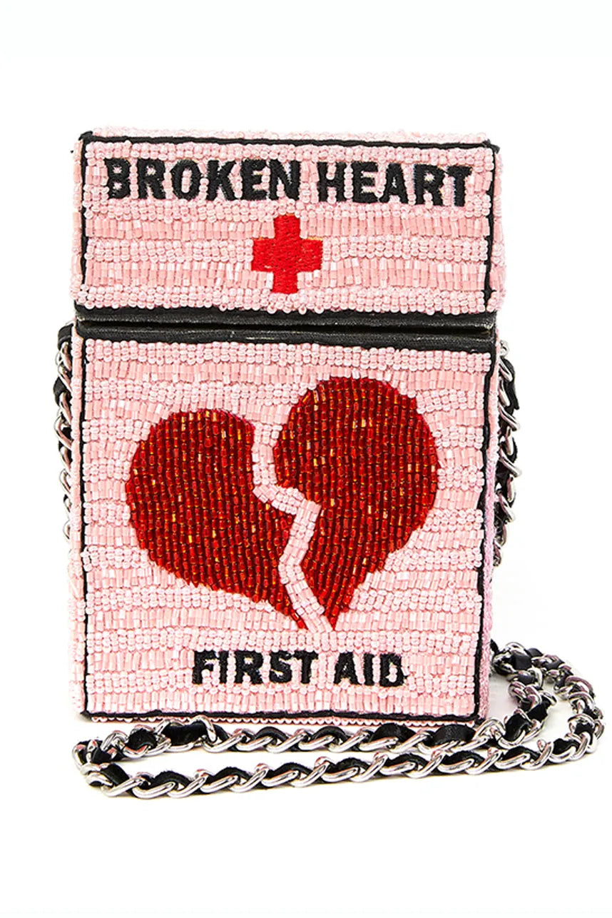 Broken Heart First Aid Medium Box Crossbody Bag