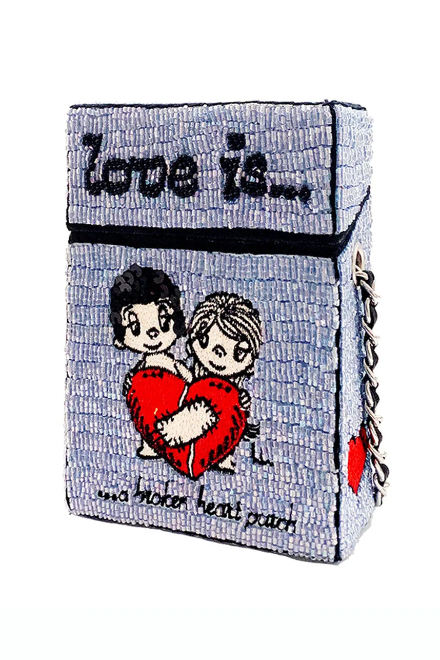 Love Is...A Broken Heart Patch Medium Box Crossbody Bag