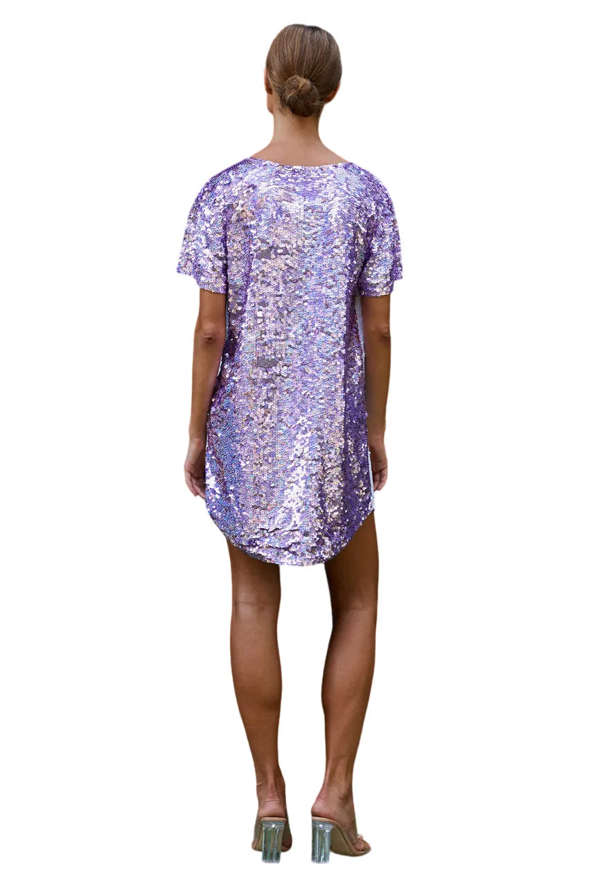 Dreamer Sequin Maxi Tee Dress