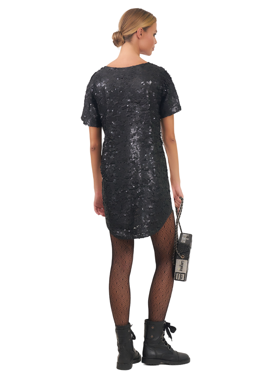 Whatever Sequin Maxi Tee Dress - Pre Order