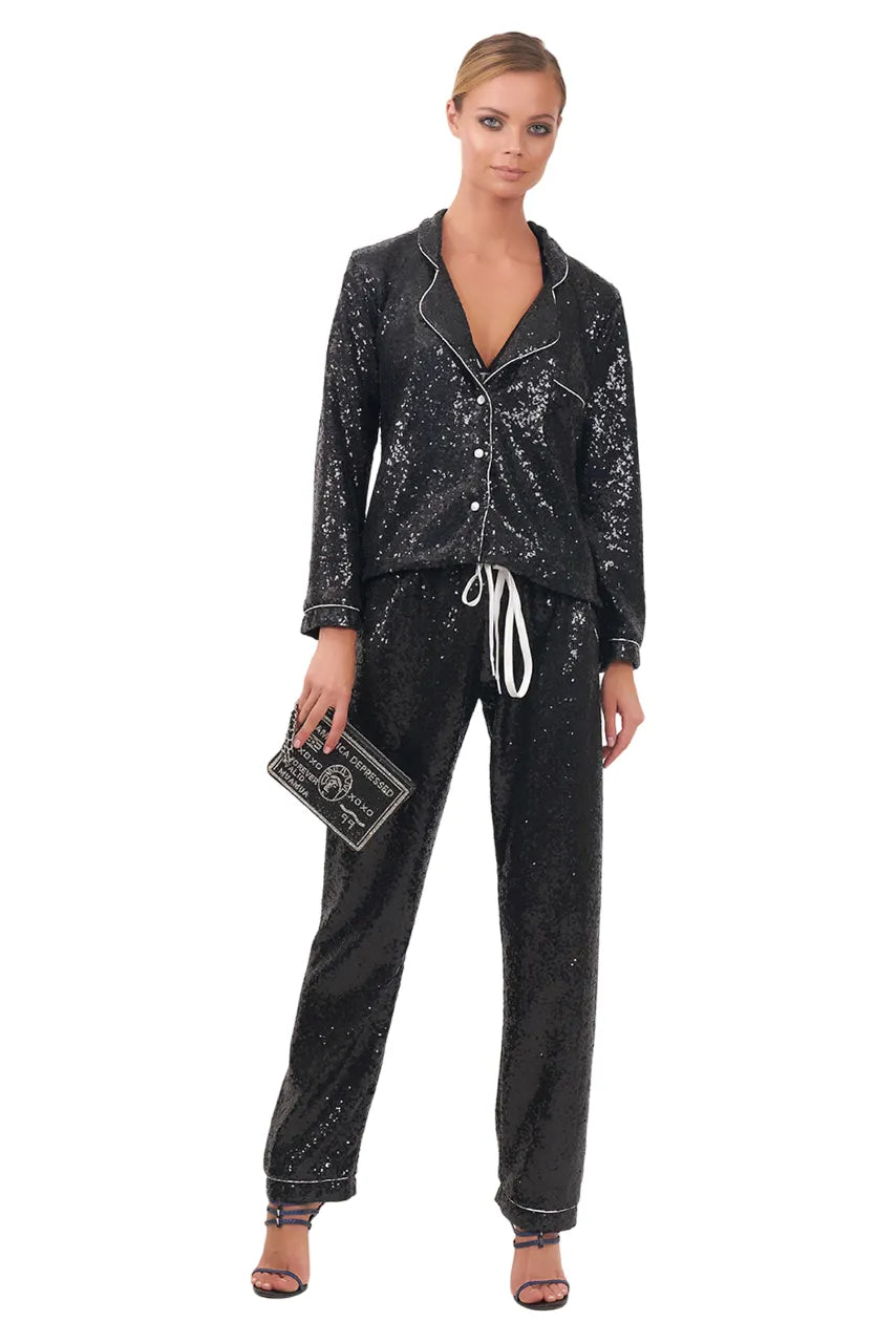 Karletto Forever Sequin Pajama Shirt