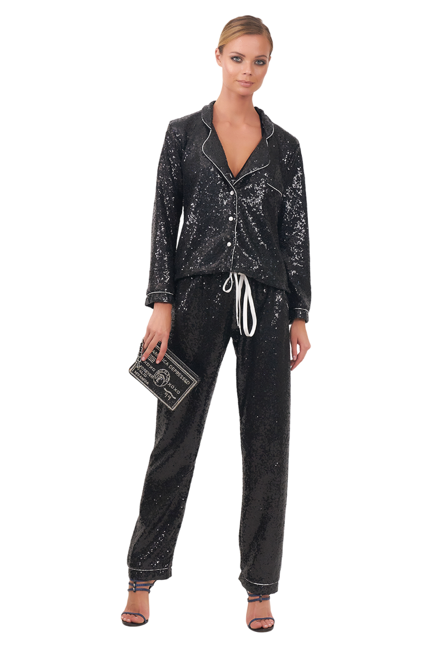 Karletto Forever Sequin Pajama Shirt-Pre Order