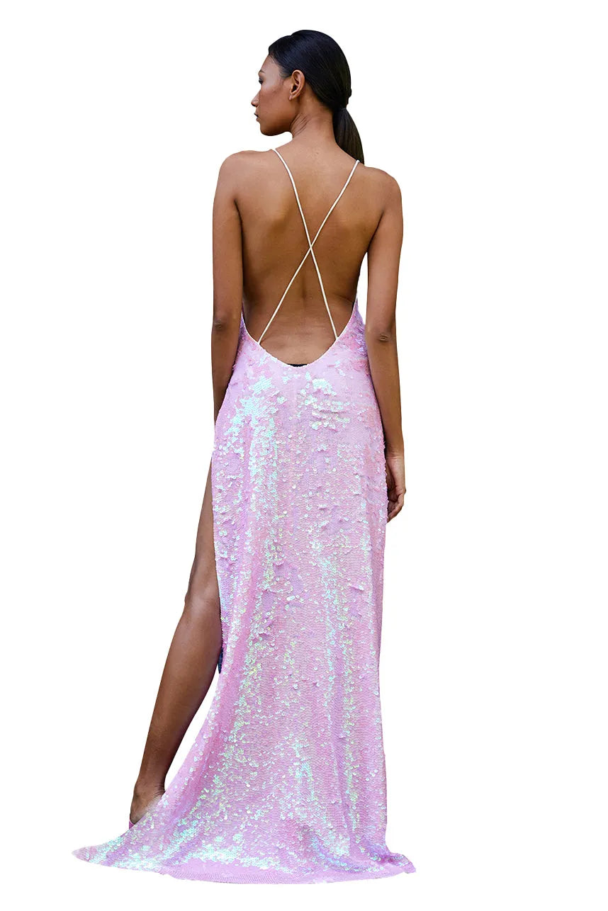 Liberty Sequin Singlet Long Dress